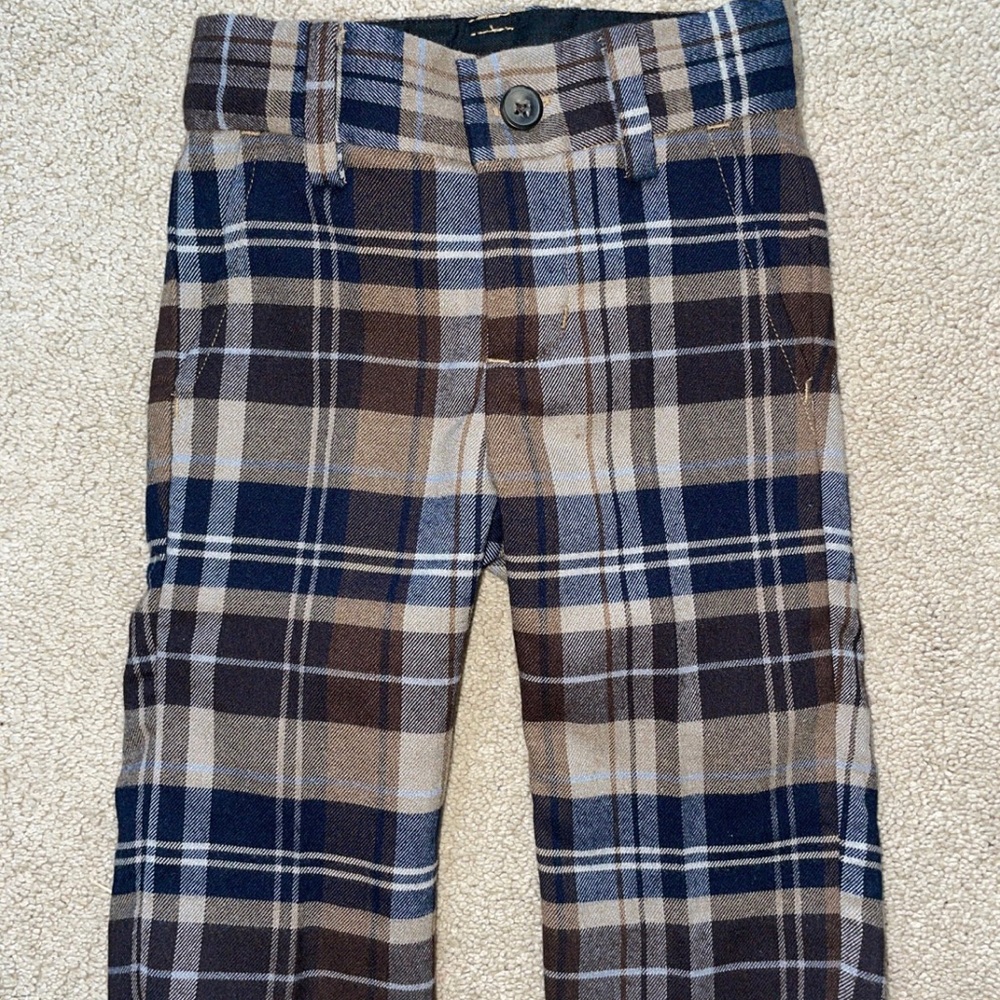 Plaid Infant Janie And Jack Dress Pants